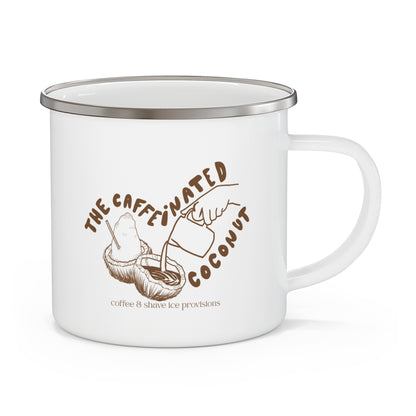 the caffeinated coconut campers mug