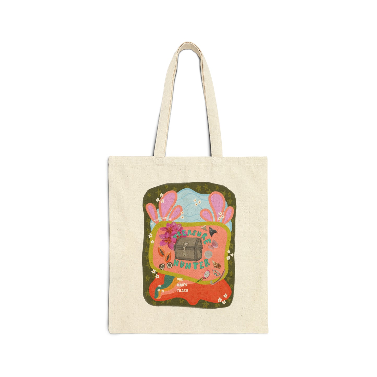 treasure hunter canvas tote