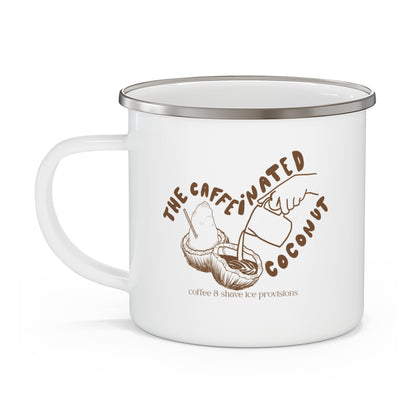 the caffeinated coconut campers mug