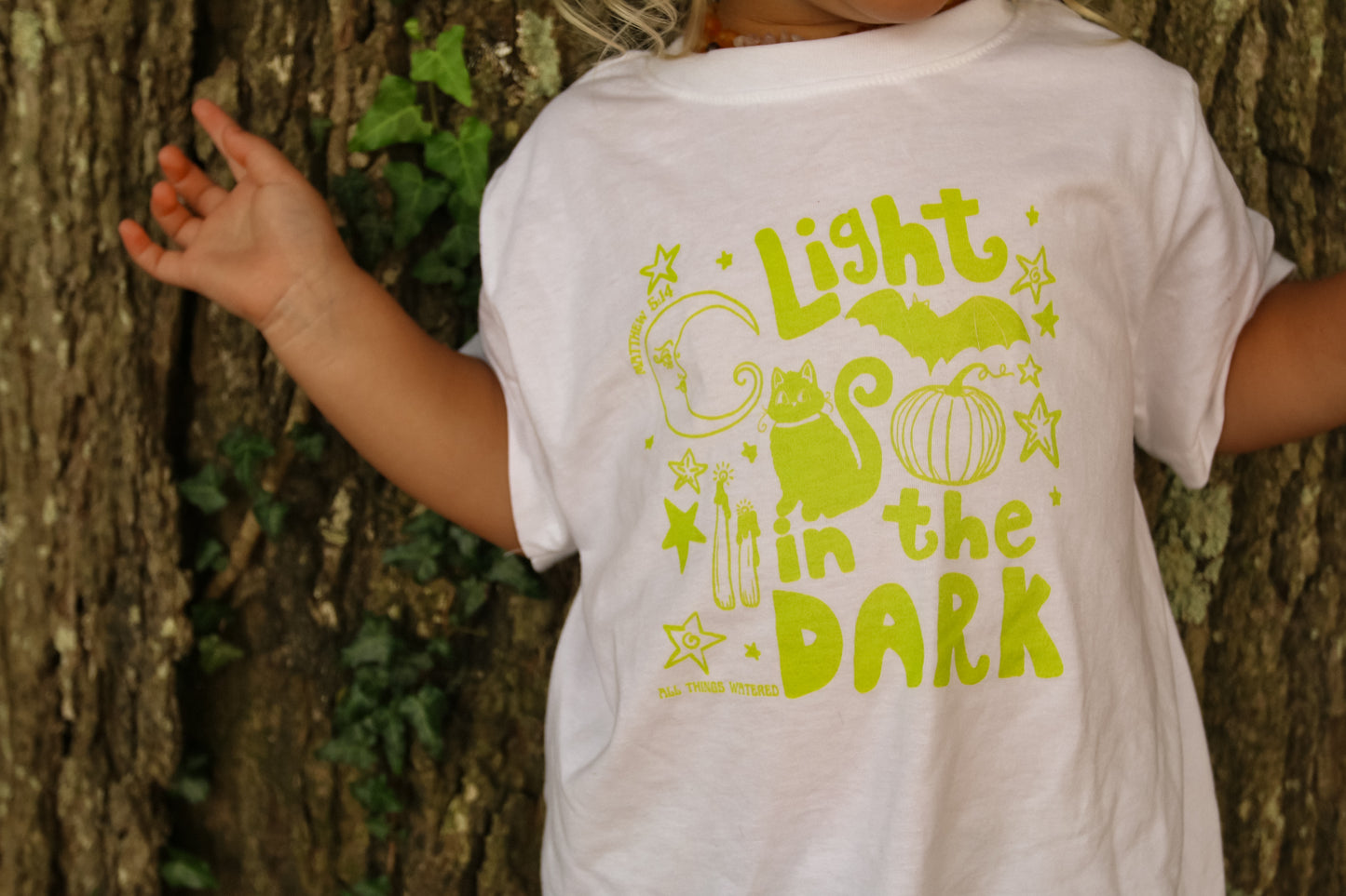 light in the dark babe tee