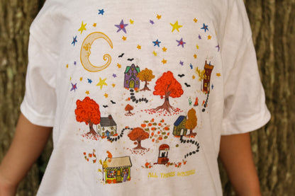 autumn scene babe tee