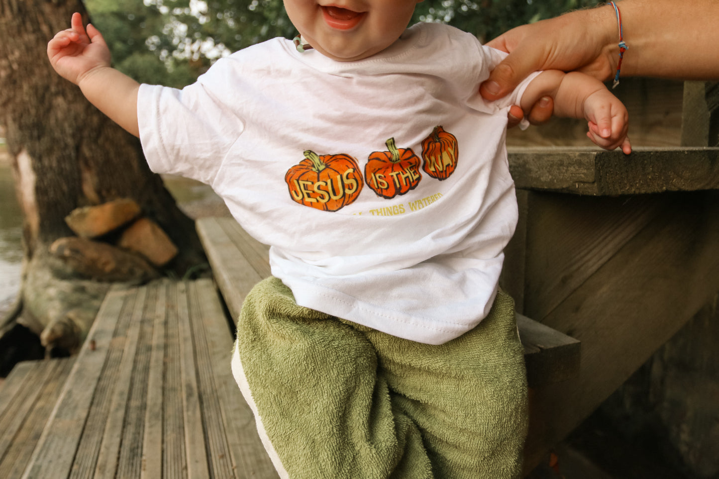 jesus pumpkins babe tee
