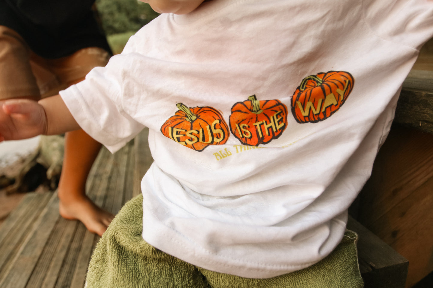 jesus pumpkins babe tee