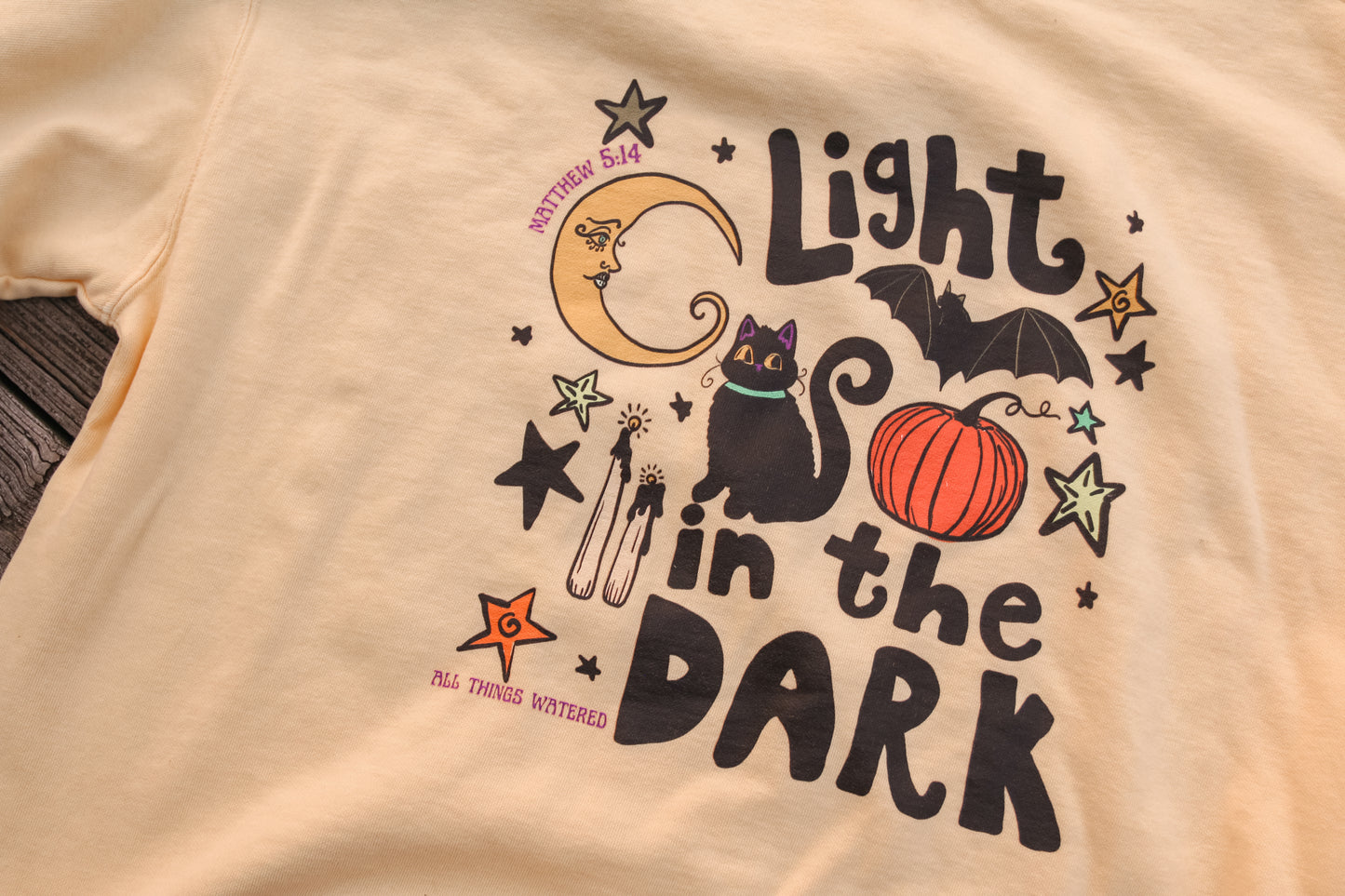 light in the dark cotton tee