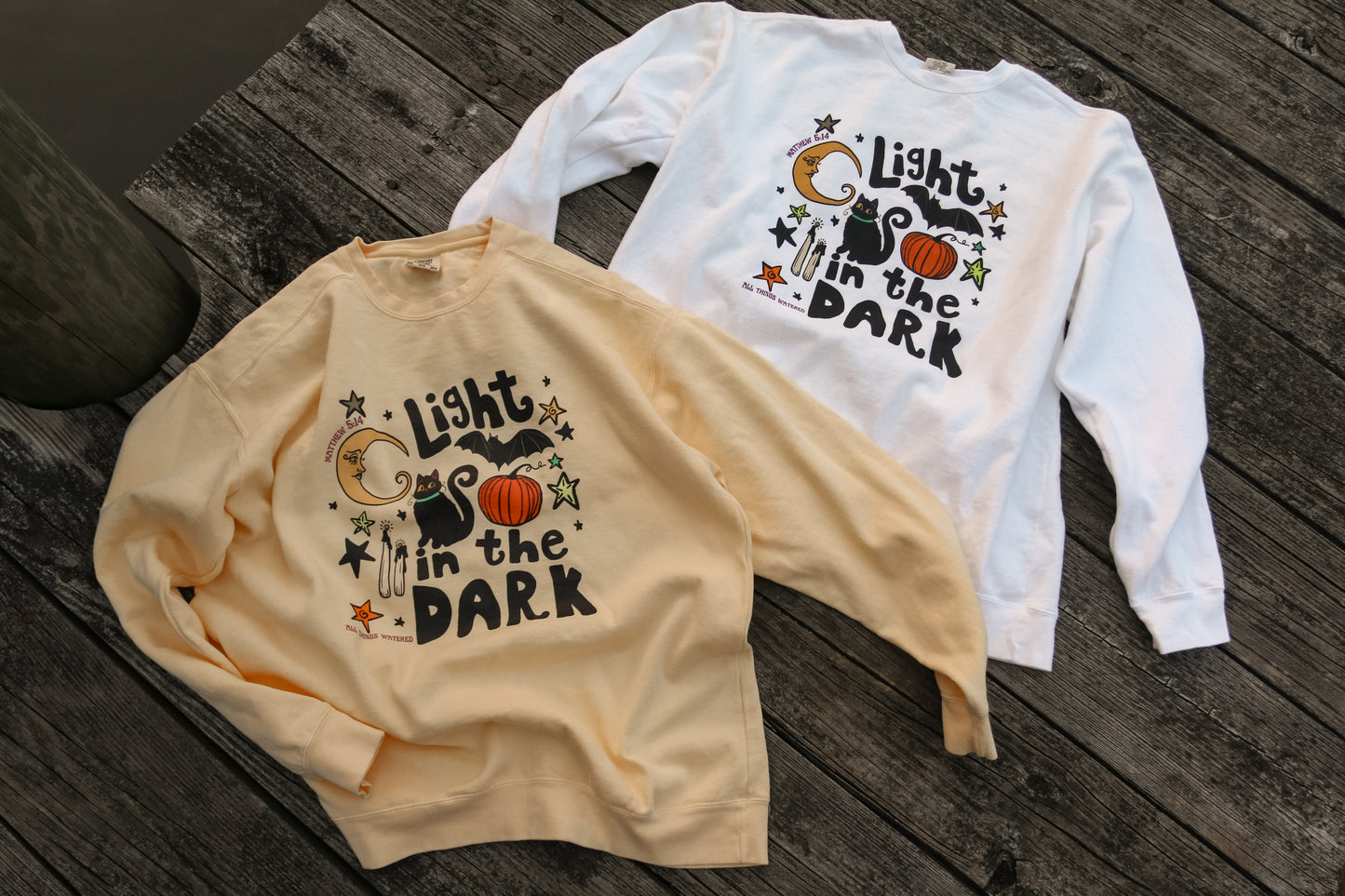 light in the dark crewneck