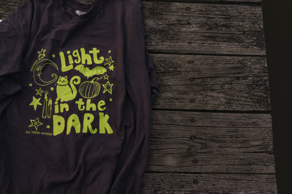 light in the dark - neon - cotton tee